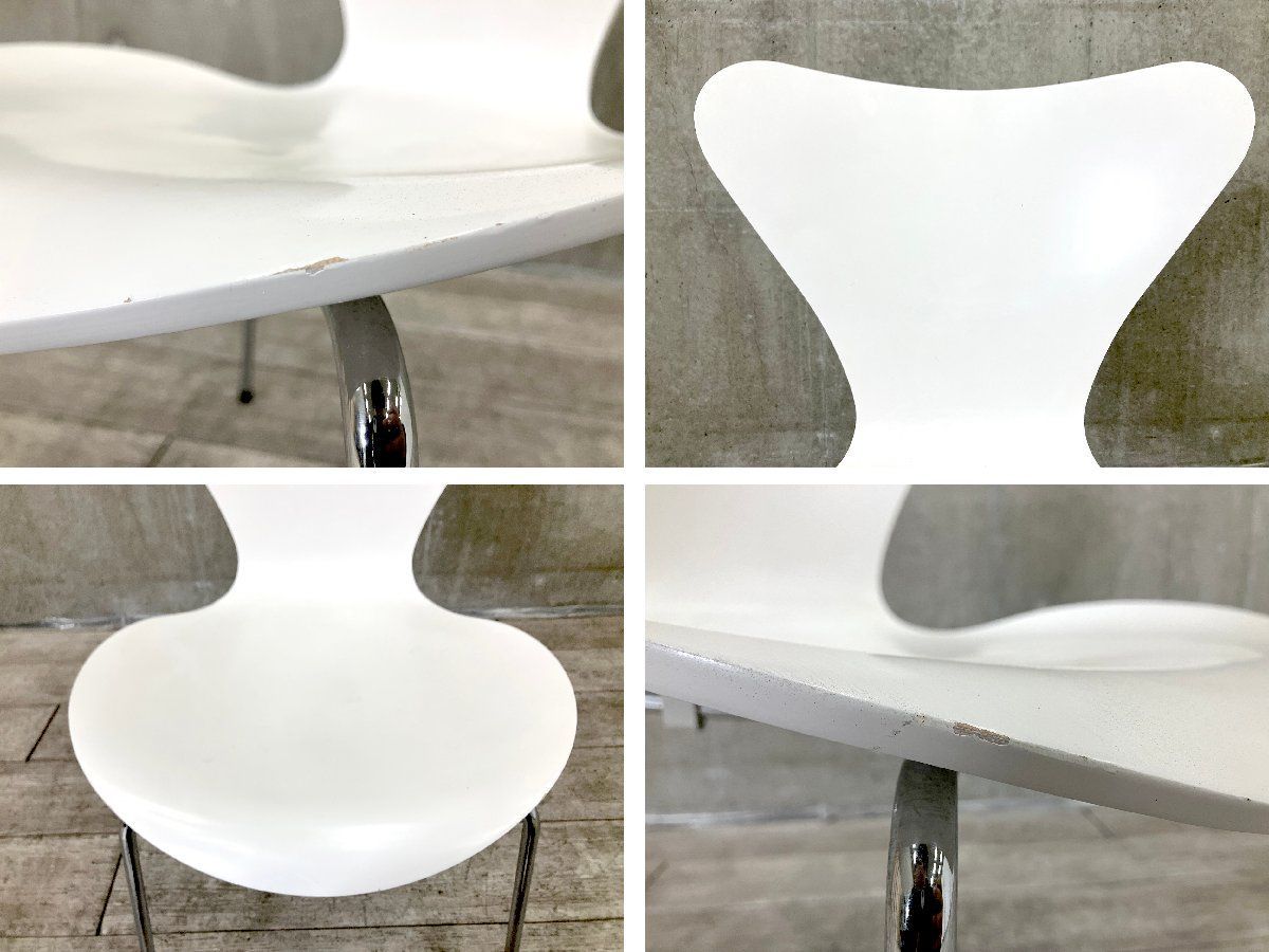 4B）Fritz Hansen/フリッツハンセン□セブンチェア□ラッカーホワイト