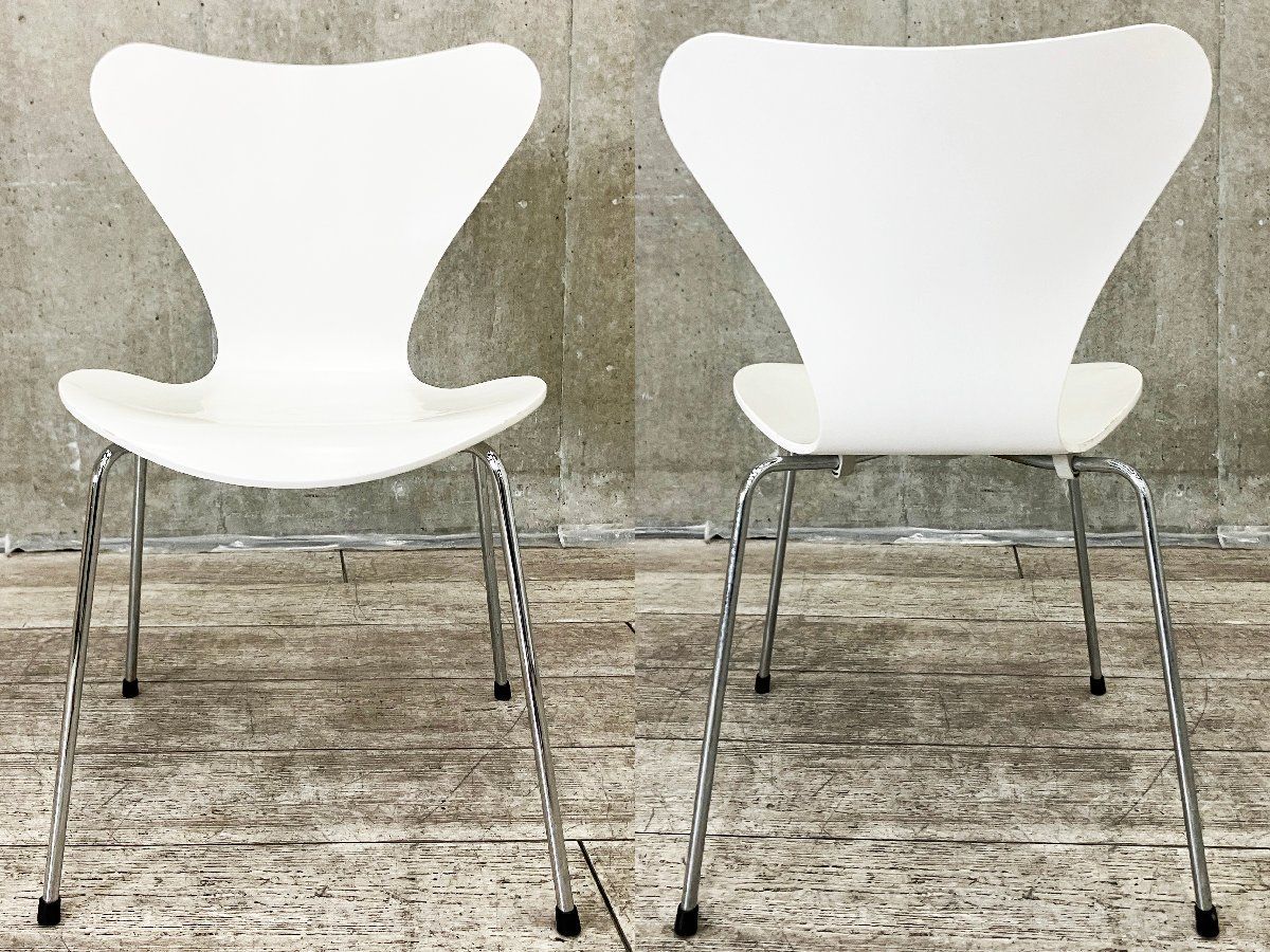 4H）Fritz Hansen/フリッツハンセン□セブンチェア□ラッカーホワイト