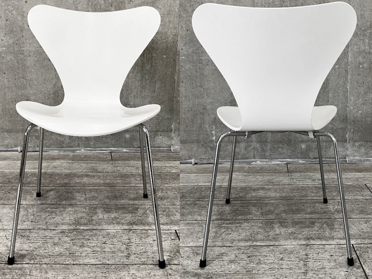 4C）Fritz Hansen/フリッツハンセン□セブンチェア□ラッカーホワイト