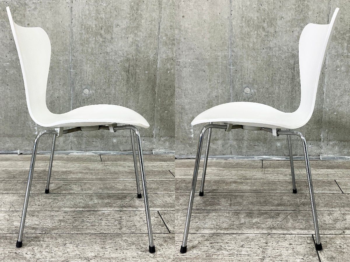 4F）Fritz Hansen/フリッツハンセン□セブンチェア□ラッカーホワイト