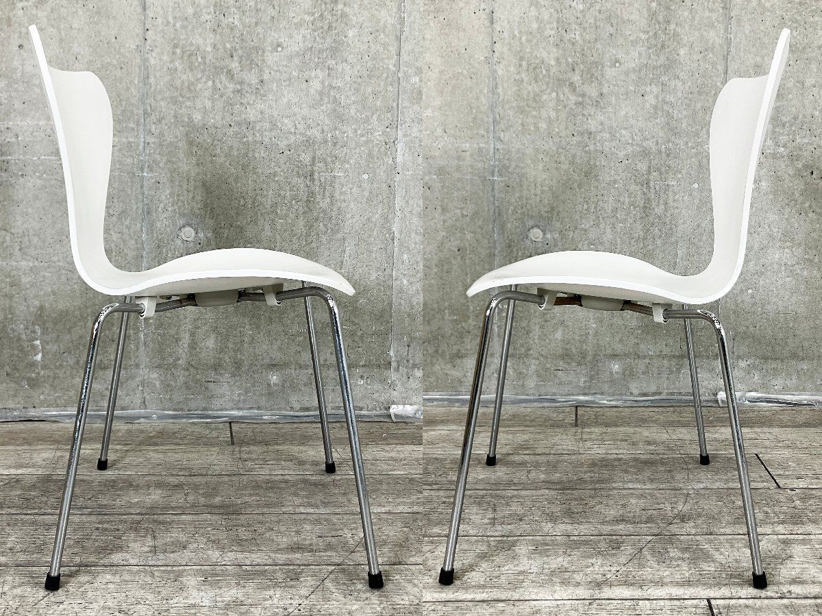 3E）Fritz Hansen/フリッツハンセン□セブンチェア□ラッカーホワイト