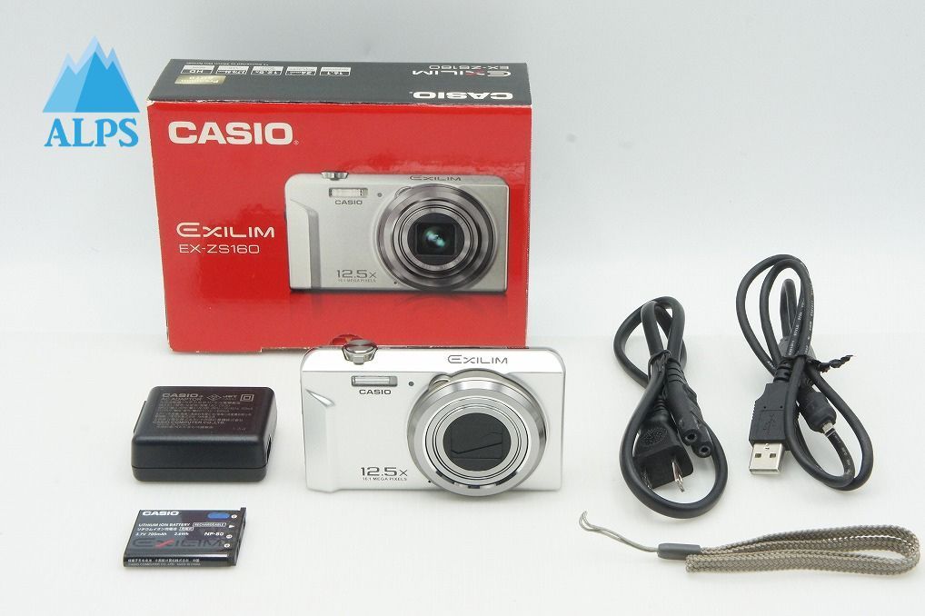 CASIO カシオ EXILIM EX-ZS 160 コンパクトデジタルカメラ シルバー 元 251224 z