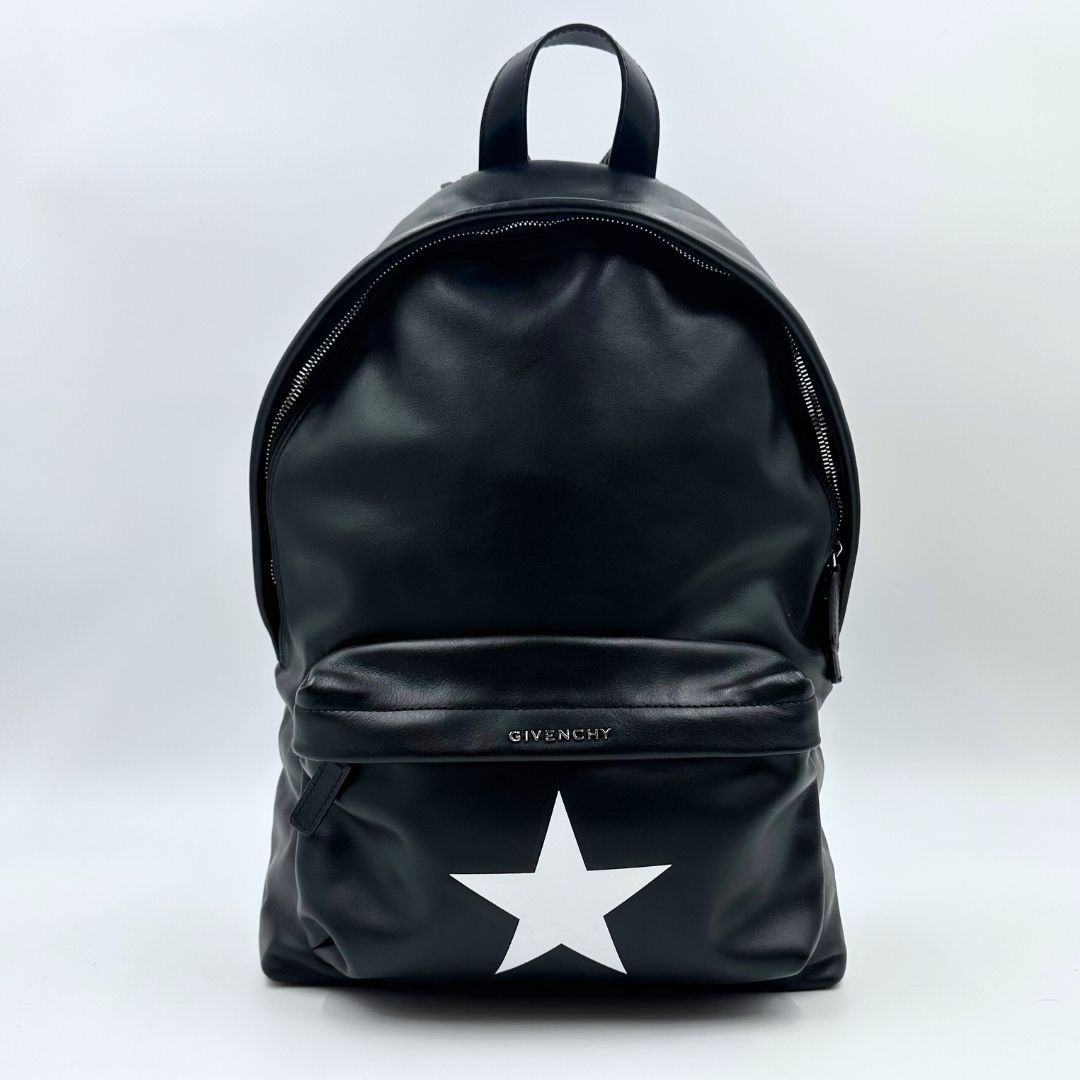 新古品】GIVENCHY オールレザー スター バックパック リュック - メルカリ