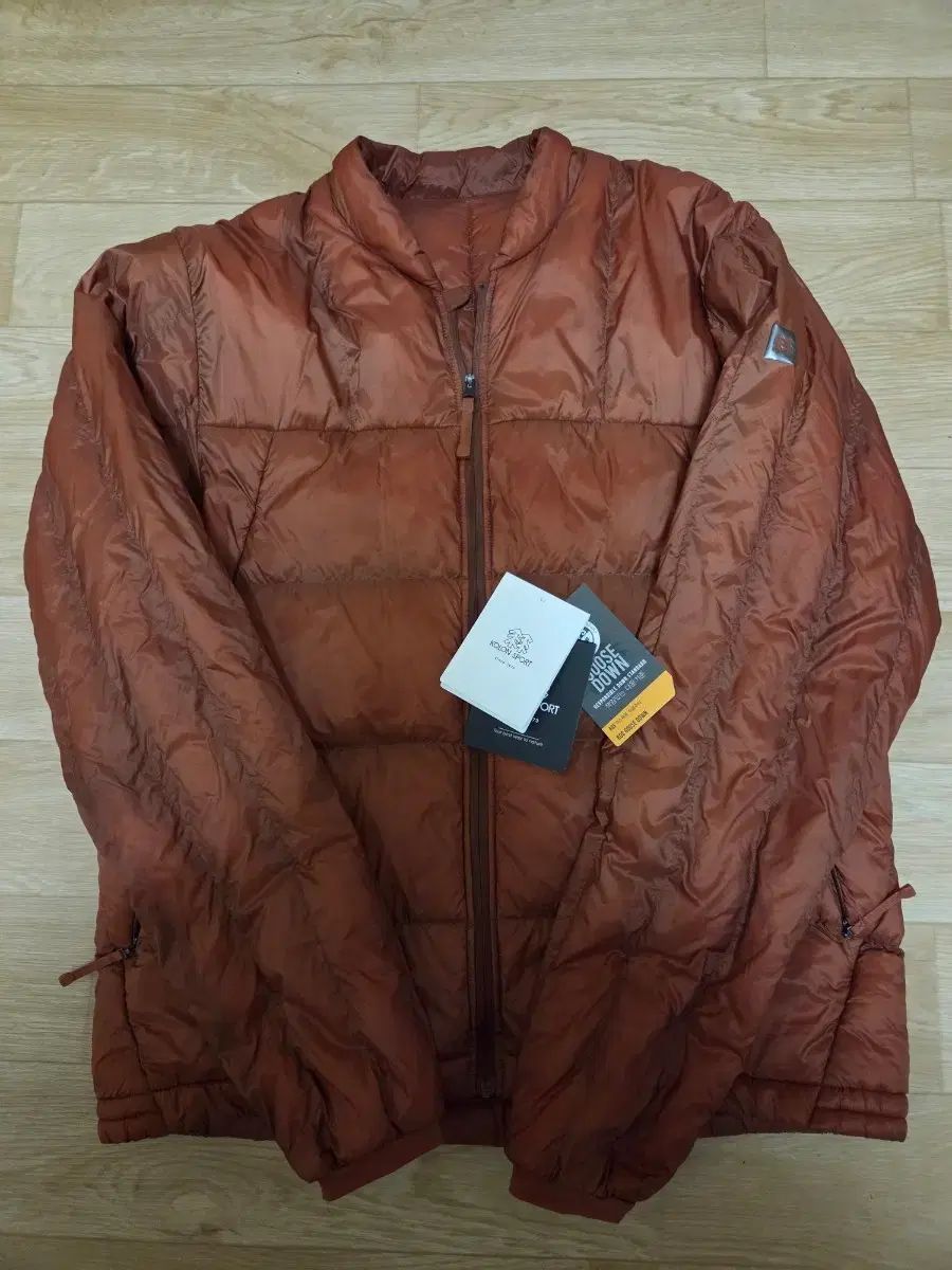 KOLON SPORT コーロンスポーツ グースダウン 軽量 ダウン オレンジ色