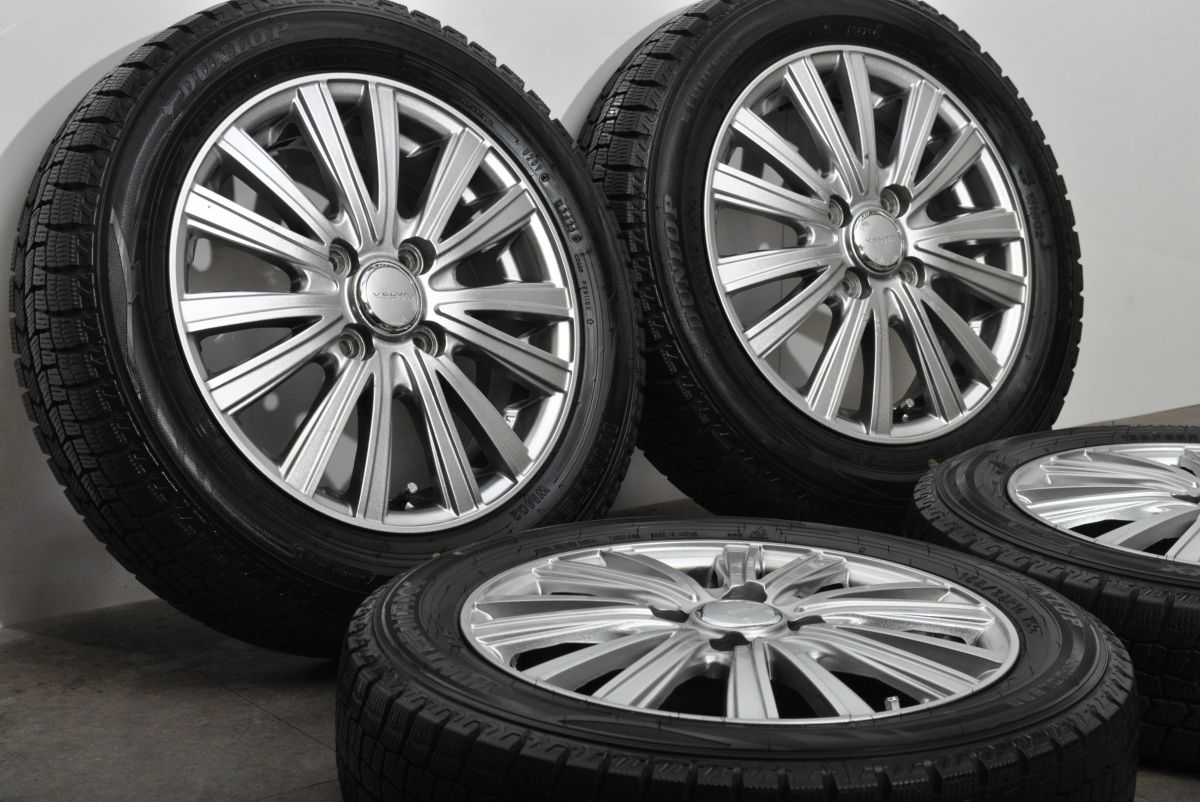 バリ溝 VELVA 14 in 4.5 J 45 PCD 100 ウィンターマックスWM 02 155|65 R N-BOX N-ONE デイズ ワゴンR スペーシア アルト タント ムーブ