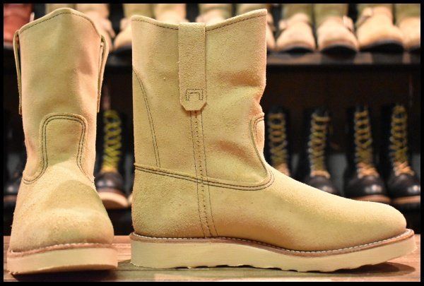 6.5 E ♥ 15年 レッドウィング 8168 スエード ペコス ホーソーンアビレーンラフアウト ブーツ redwing pecos FL 465