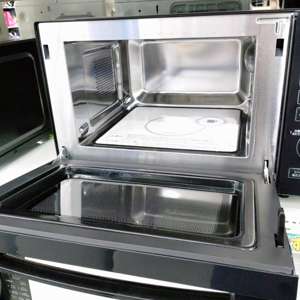 中古品】ツインバード オーブンレンジ ブラック 2020年製 MW-FS18B〇〇