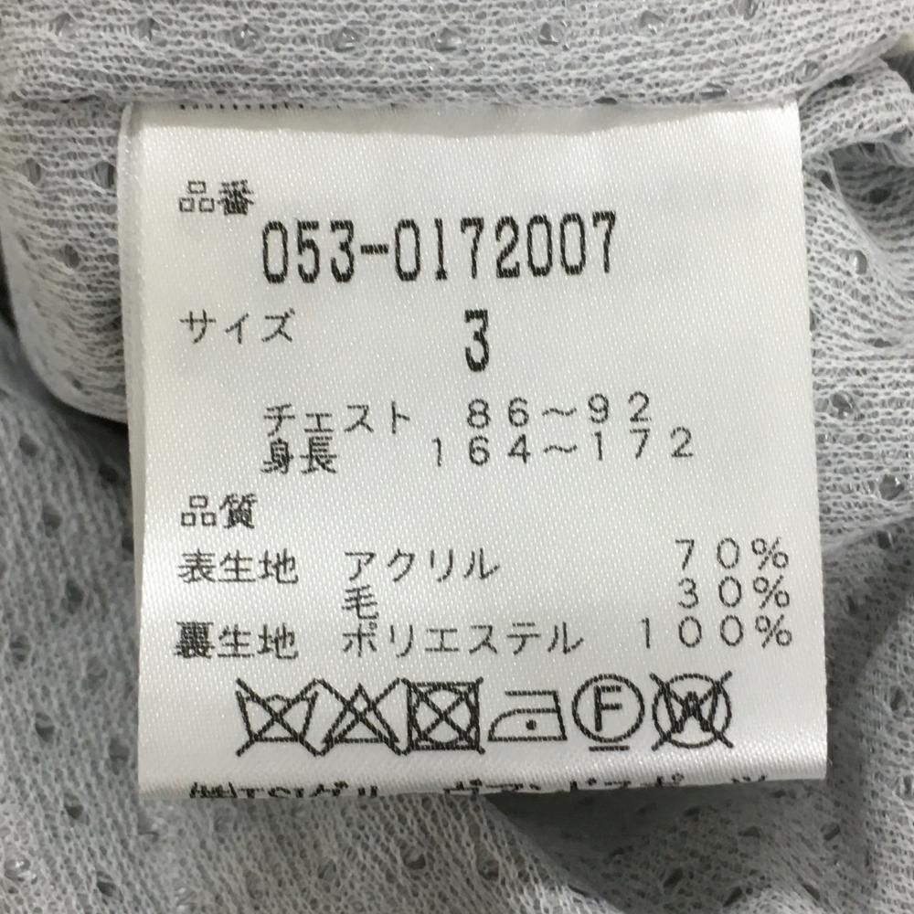 極美品 パーリーゲイツ ニットジャケット ワッフル ホワイト系 ゴルフウェア 4 極美品 パーリーゲイツ ニットジャケット ワッフル ホワイト系 ゴルフ