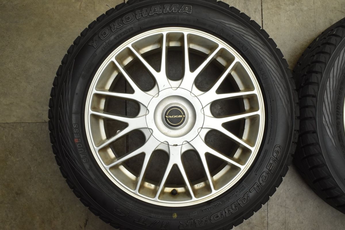  バリ溝 VAGGIO 17 in 7 J 53 ジオランダーI|T-S 215|60 R T 30 31 エクストレイル C-HR カローラクロス クロスロード ヴェゼル WR-V 17インチ タイヤ ホイールセット