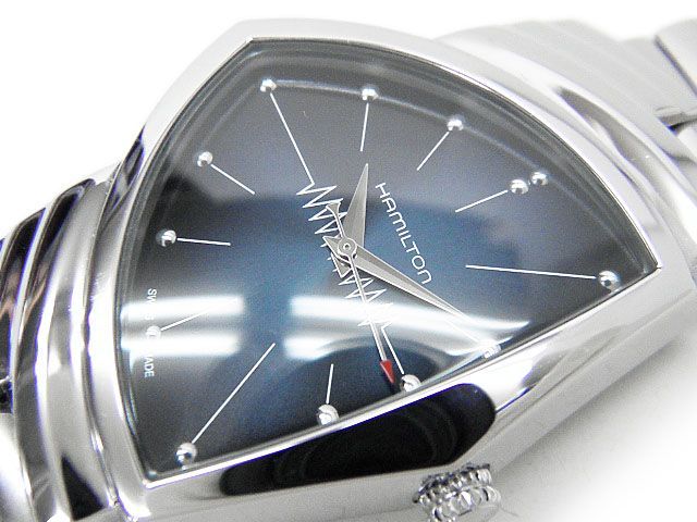 A ハミルトン メンズ腕時計 ベンチュラ Ventura クオーツ ブルーグラデーションダイヤル エルビスプレスリー