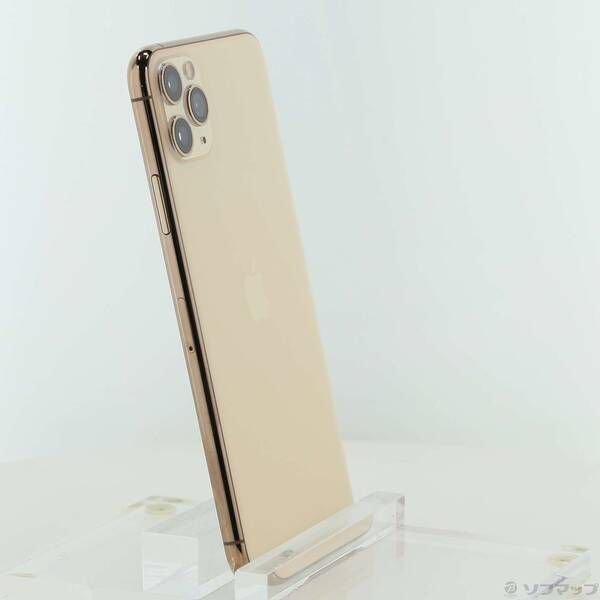 中古品〕 iPhone11 Pro Max 256GB ゴールド MWHL2J／A SIMフリー【349
