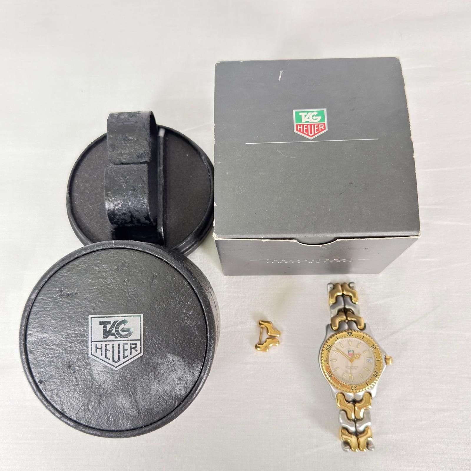 正常可動 TAG HEUER タグホイヤー WG 1121-0 腕時計 シルバー ゴールド ステンレススチール クォーツ サファイアクリスタル 時計 ファッション メンズ