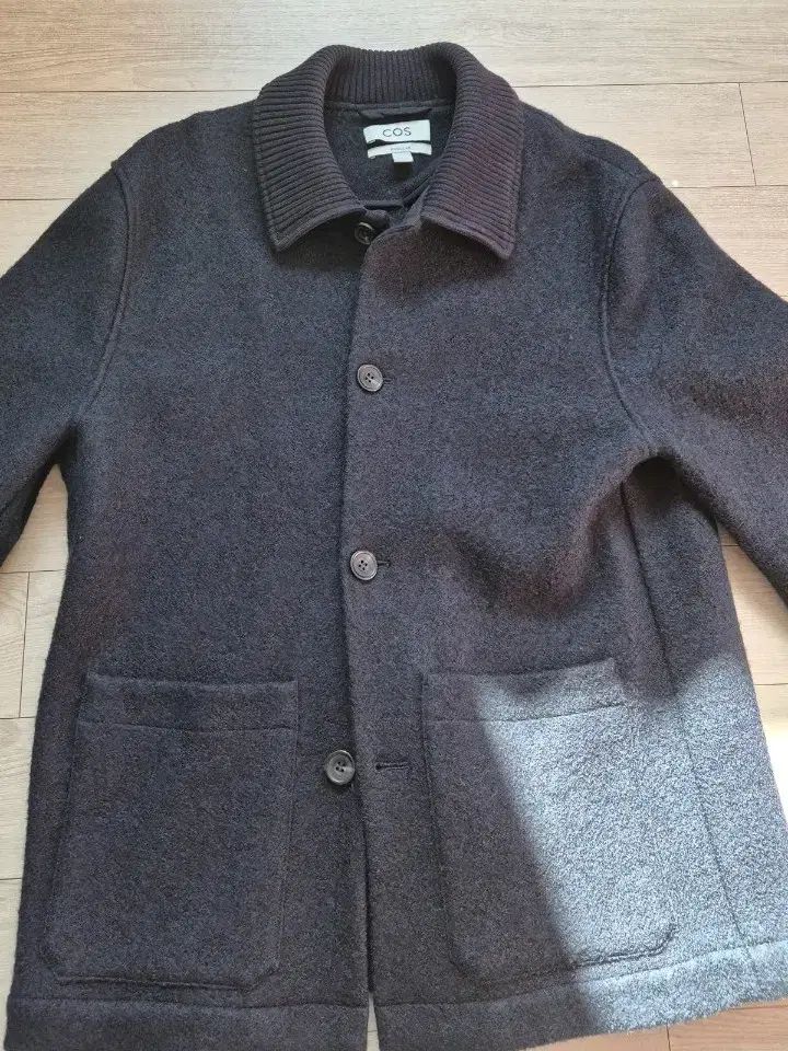 COS ネイビー ウール チョア ジャケット XS