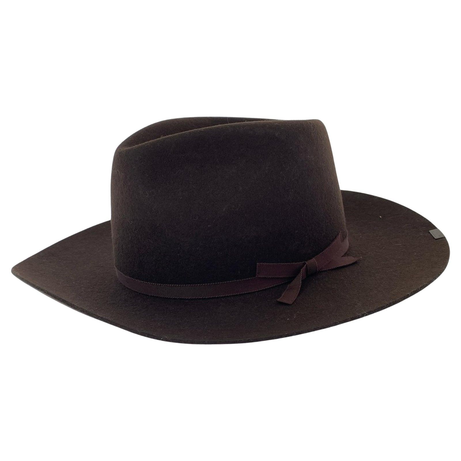 Mr.FATMAN＆Co. ミスターファットマン タグ付き 中折れハット sizeL|ブラウン