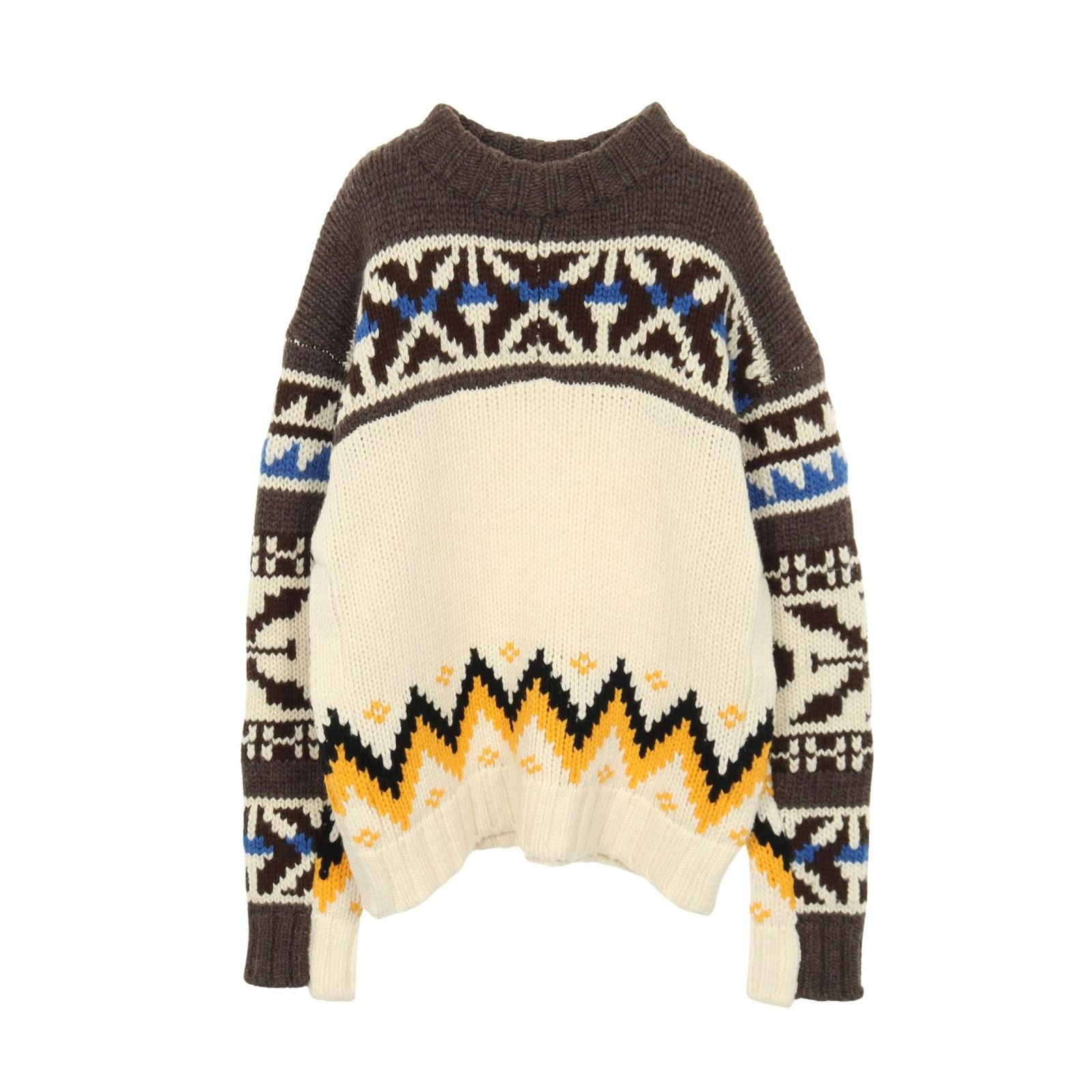サカイ Sacai ニット Nordic Knit Pullover ウール メンズ A