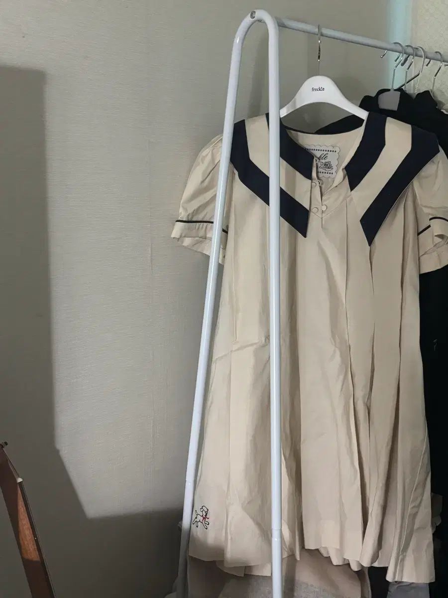  プレックルセーラー麻マリン ONE PIECE 長袖 七分袖 ミニワンピース