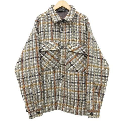 【中古】メルヴィンス mlvince 美品 コート ツイード アウター ポケット付き 長袖 厚手 L マルチカラー メンズ メルヴィンス mlvince 美品 コート ツイード アウター ポケット付き