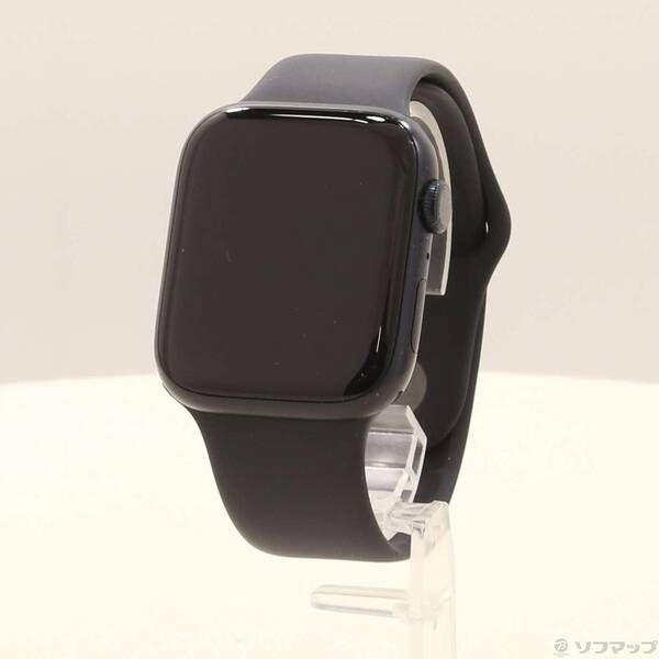 〔 品〕 Apple Watch Series 9 GPS 45 mm ミッドナイトアルミニウムケース ミッドナイトスポーツバンド 377