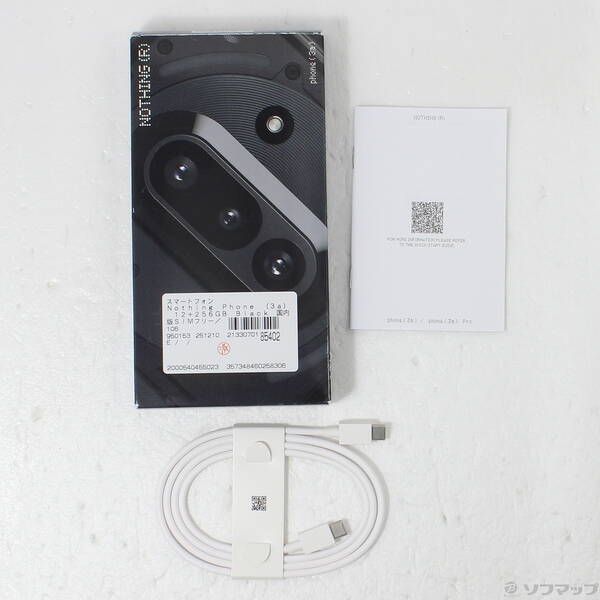  〔 品〕 Nothing Phone 3 a 256 GB ブラック 059 SIMフリー 269 スマートフォン本体 スマートフォン 携帯電話