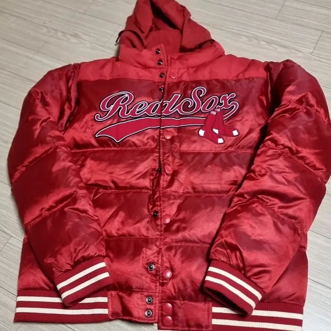 MLB レッドソックス 野球 アウター ダウン フード レッド 105