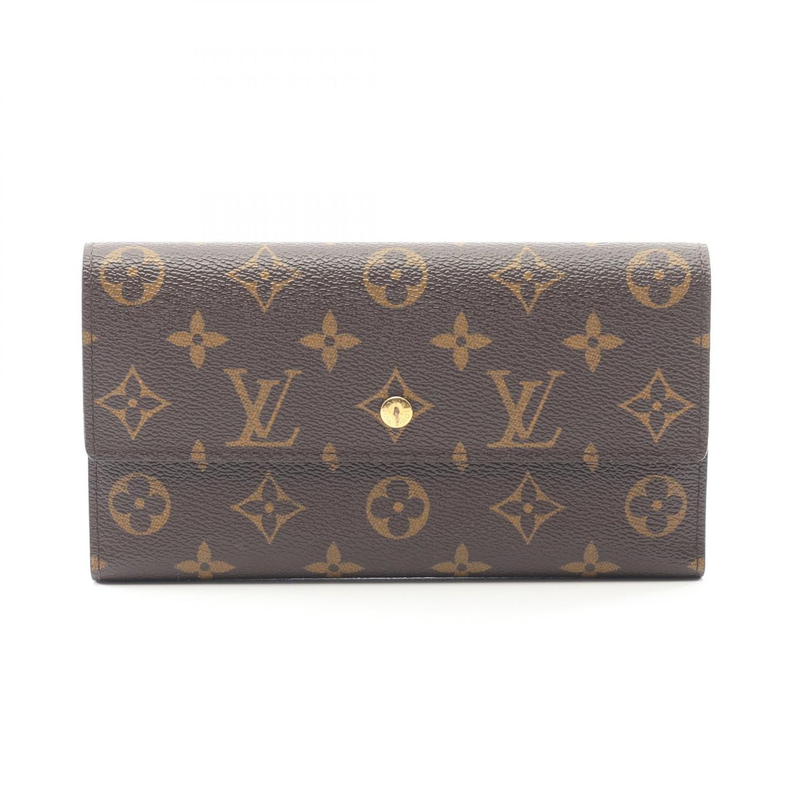 ルイ ヴィトン LOUIS VUITTON 三つ折り長財布 ポルトフォイユ インターナショナル M 61217 レザー レディース A