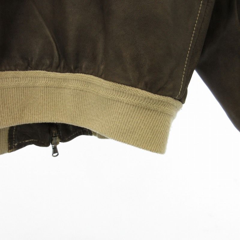 アンドレアダミーコ Andrea DAMICO レザージャケット スタンドカラー