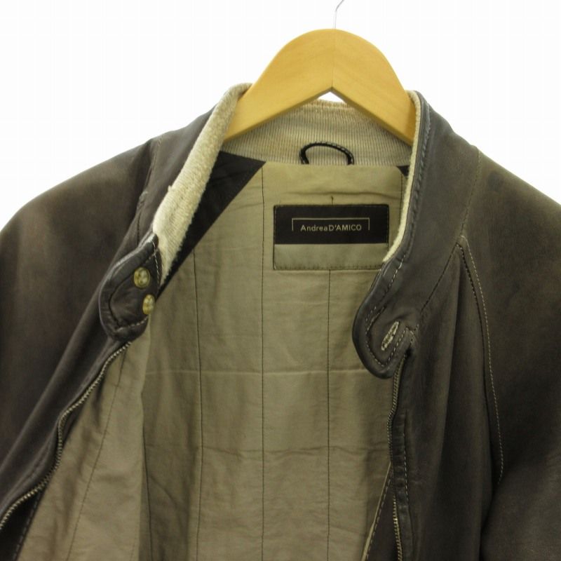 Andrea D'AMICO アンドレアダミコ レザージャケット A-2 Andrea D'AMICO アンドレアダミコ レザージャケット A-2 Andrea D