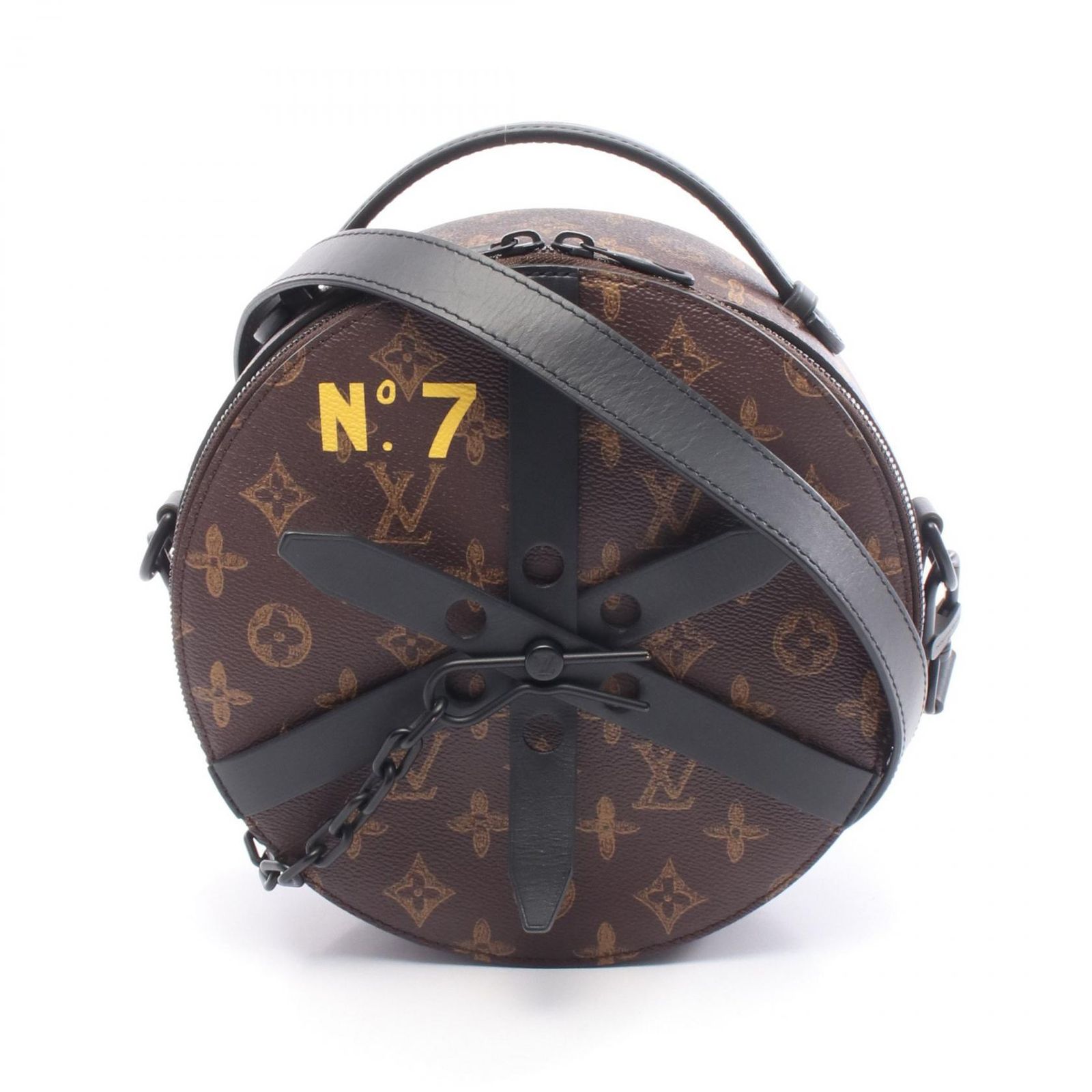 ルイ ヴィトン LOUIS VUITTON ハンドバッグ ホイールボックス M 59706 PVCコーティングキャンバス レザー ホイール ボックス ユニセックス A