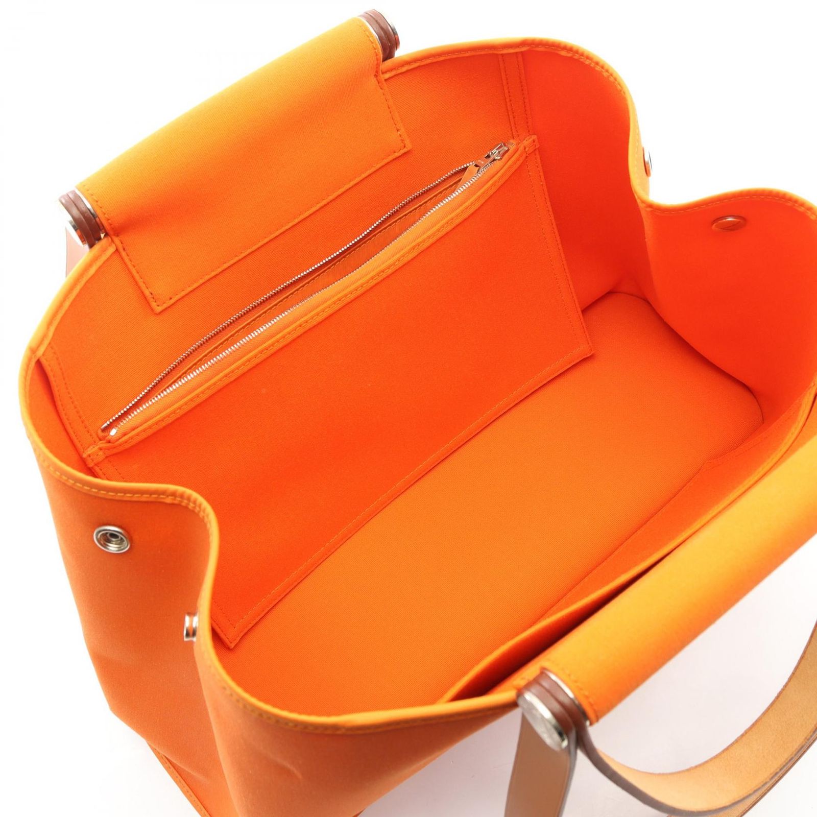 エルメス HERMES トートバッグ カバック エランPM オレンジ キャンバス 