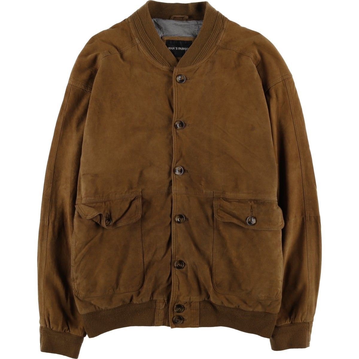 古着 MAN S FASHION スエードレザーブルゾン メンズXL相当 ヴィンテージ|eaa 604267