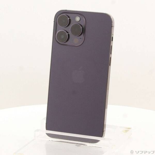 〔 品〕 iPhone 14 Pro Max 128 GB ディープパープル MQ 993 J A SIMフリー 348