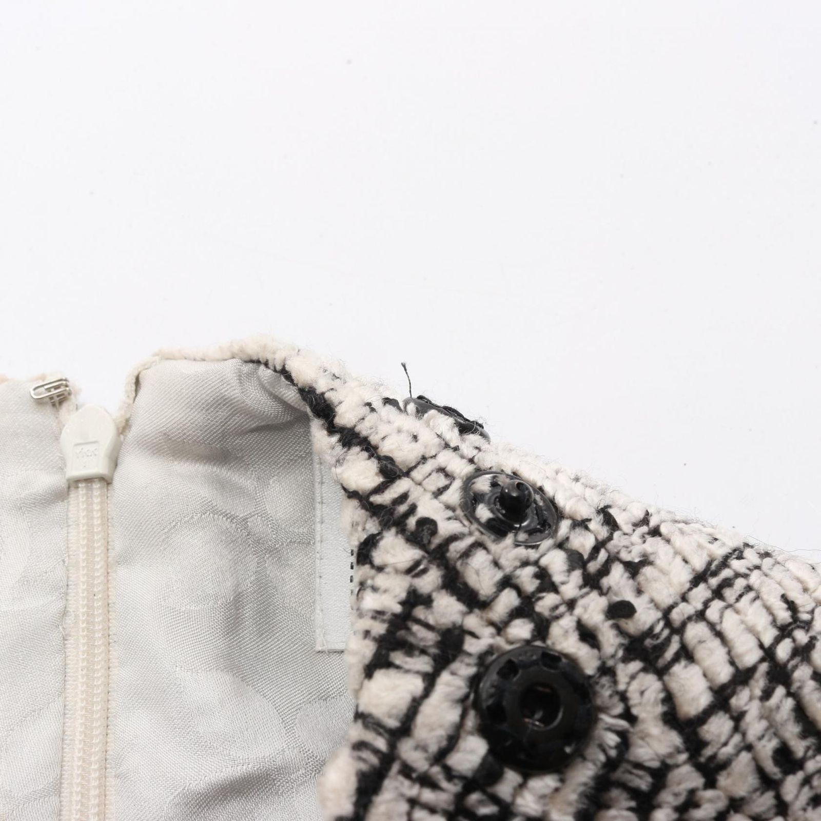  シャネル CHANEL ワンピース ココマーク ツイード レーヨン ウール レディース A 長袖 七分袖 ひざ丈ワンピース