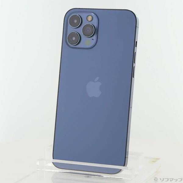 〔 品〕 iPhone 12 Pro Max 256 GB パシフィックブルー MGD 23 J A SIMフリー 349