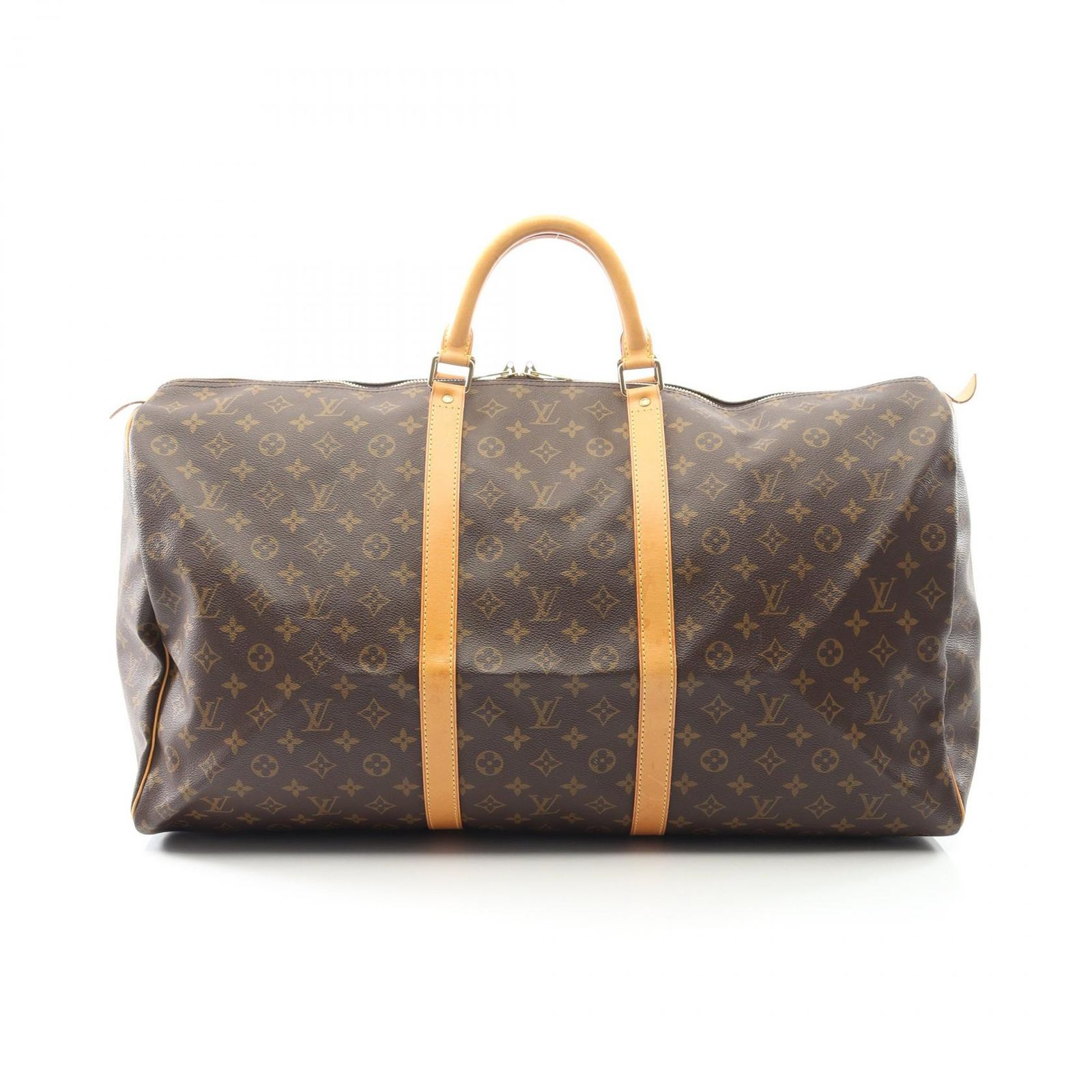 ルイ・ヴィトン LOUIS VUITTON キーポル60 モノグラム ボストンバッグ バッグ PVCコーティングキャンバス レザー メンズ レディース ブラウン系 M41422 【中古】 ルイ・ヴィトン LOUIS VUITTON ボストンバッグ キーポル60 M41422 PVC