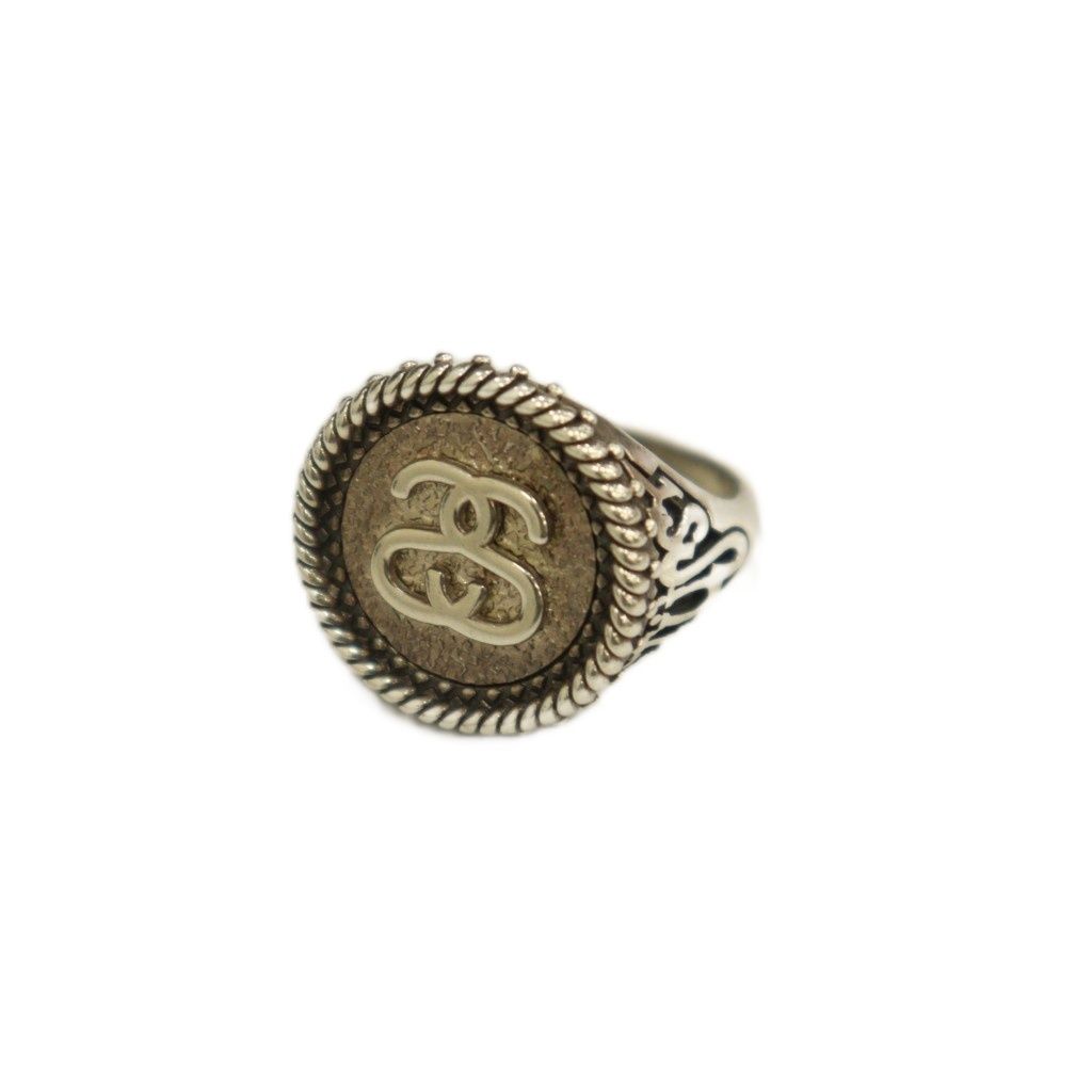 ステューシー STUSSY SS RING ソブリン リング 指輪 SSリンク シルバー925 ロゴ 18号 |KW GY 18