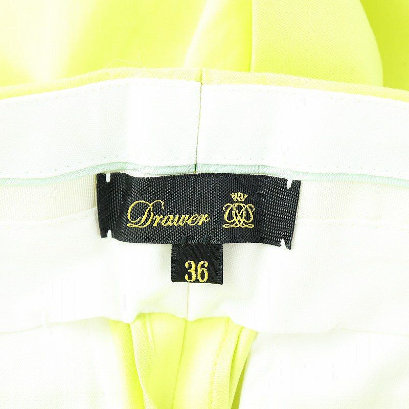 ドゥロワー Drawer ストレッチ コットン テーパードパンツ カラー 36 S