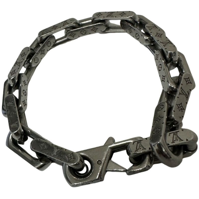 LOUIS VUITTON ルイヴィトン ブレスレット チェーン M 00309 シルバー メタル メンズ 32512 R 3