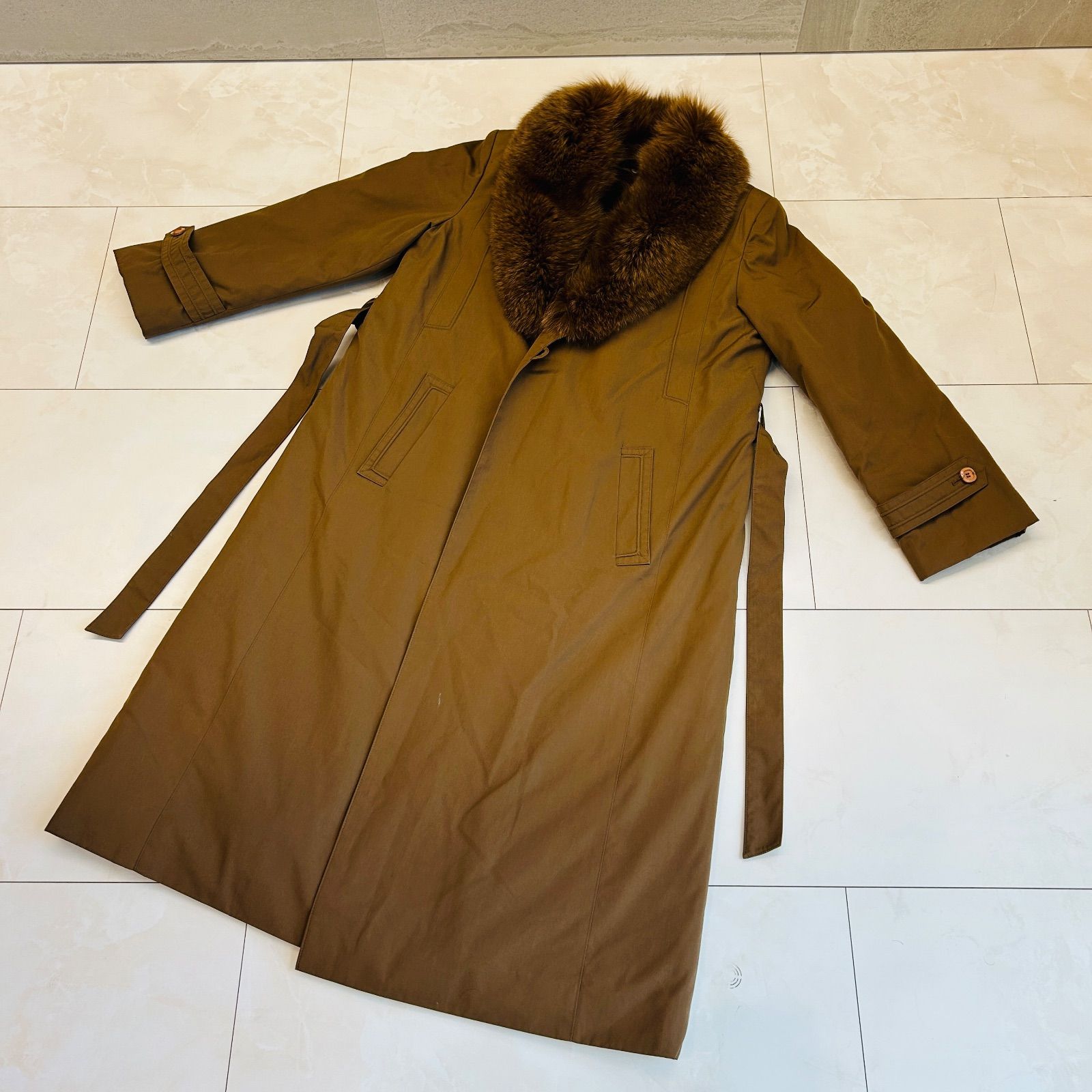 Silver Blu IEMURA コート ロングコート ベージュ系 内側取り外し可