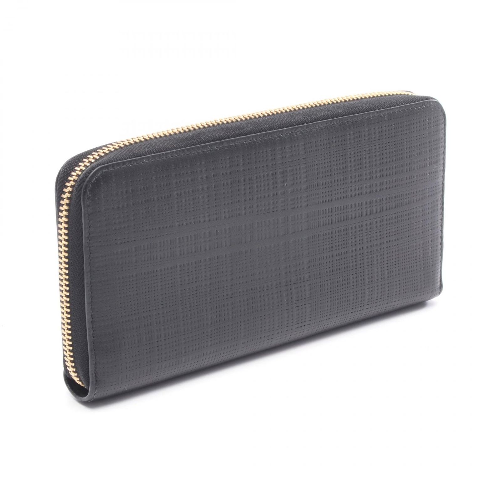 ロエベ LOEWE ラウンド長財布 アナグラム ブラック レザー レディース A