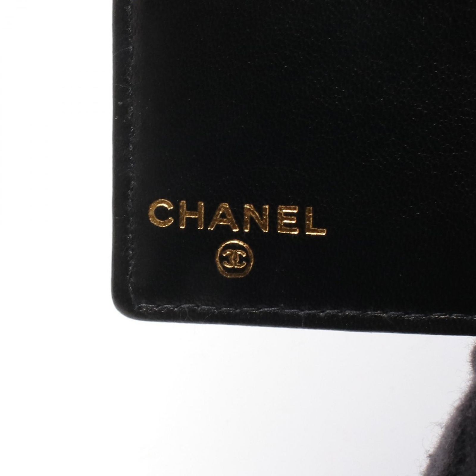 シャネル CHANEL 二つ折り長財布 ココマーク A13498 ブラック レザー