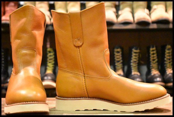 6.5 E ♥ 15年 レッドウィング 9866 ゴールドラセット ペコス 茶 クッションソール プルオン ブーツ redwing FL 468