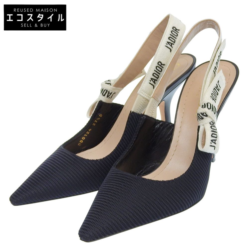 [極美品] ￼Dior ディオール　スリングバックパンプス　黒　ブラック　37 DIOR ディオール 美品 ジャディオール スリングバックパンプス