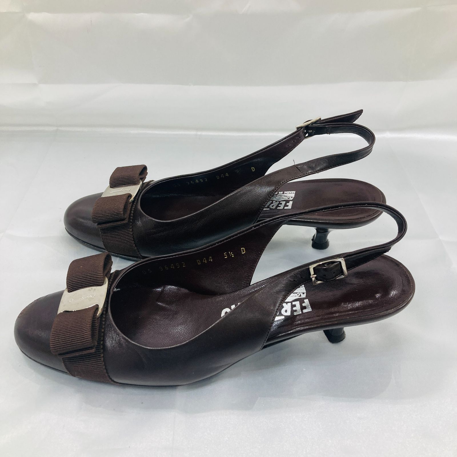 ラン様戦SalvatoreFerragamo  ミュール 22.5 A【22.5~23.0cm】Salvatore Ferragamo サルヴァトーレ フェラガモ