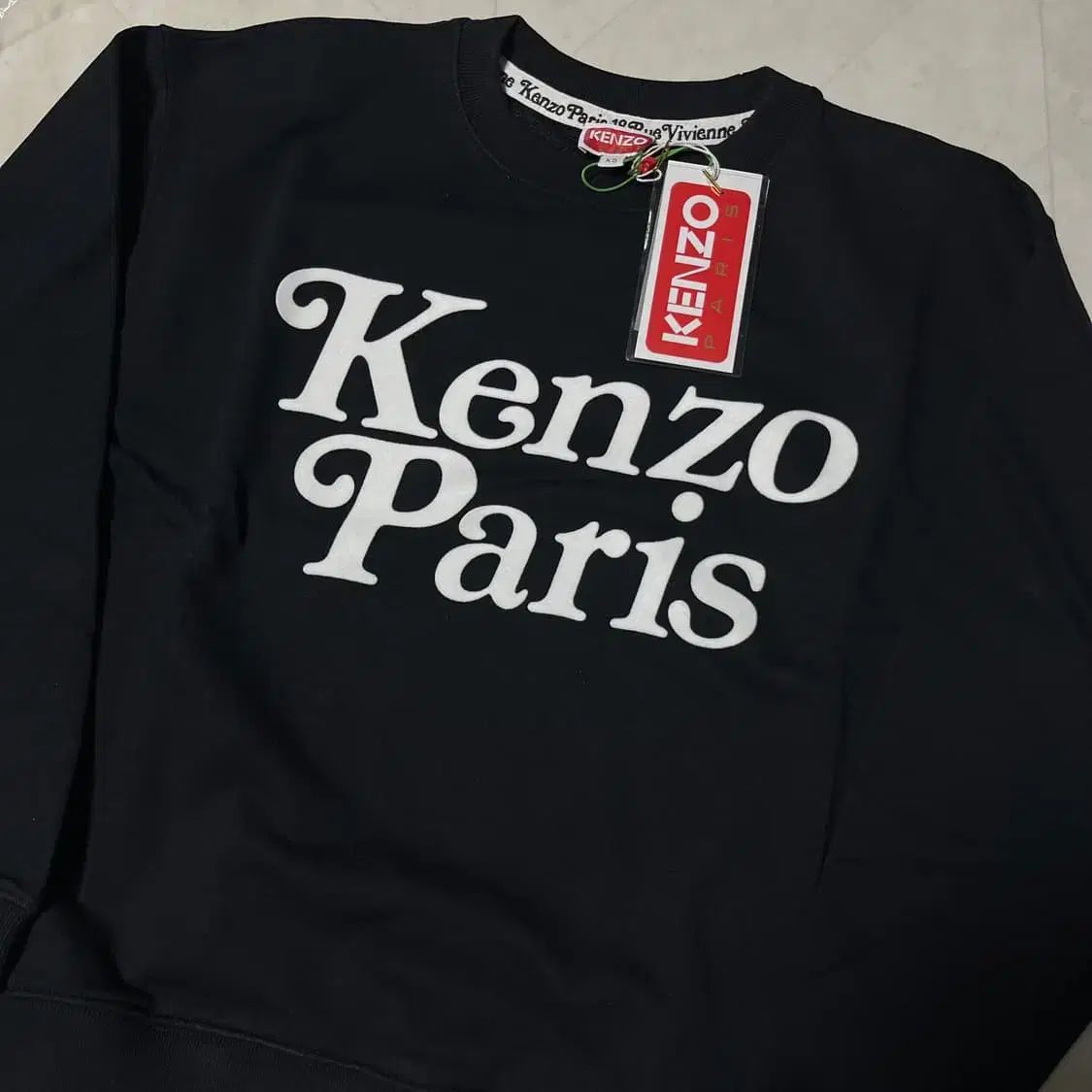 XS KENZO ケンゾー VERDY ヴェルディ パリ ロゴ スウェット ブラック