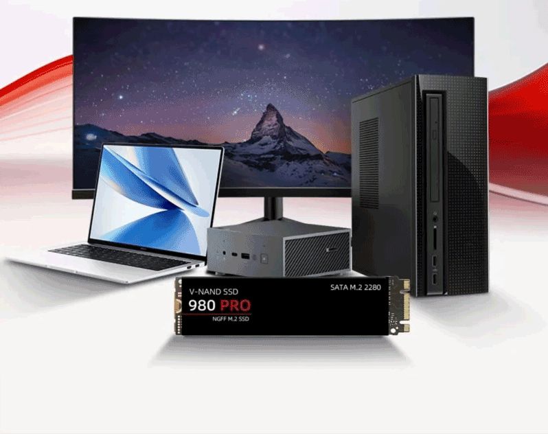 HESRAY M.2 2280 NGFF SSD 4TB SATA III NAND Read:7000MBs Write