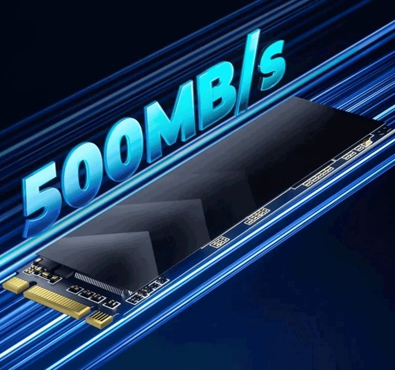 HESRAY M.2 2280 NGFF SSD 4TB SATA III NAND Read:7000MBs Write