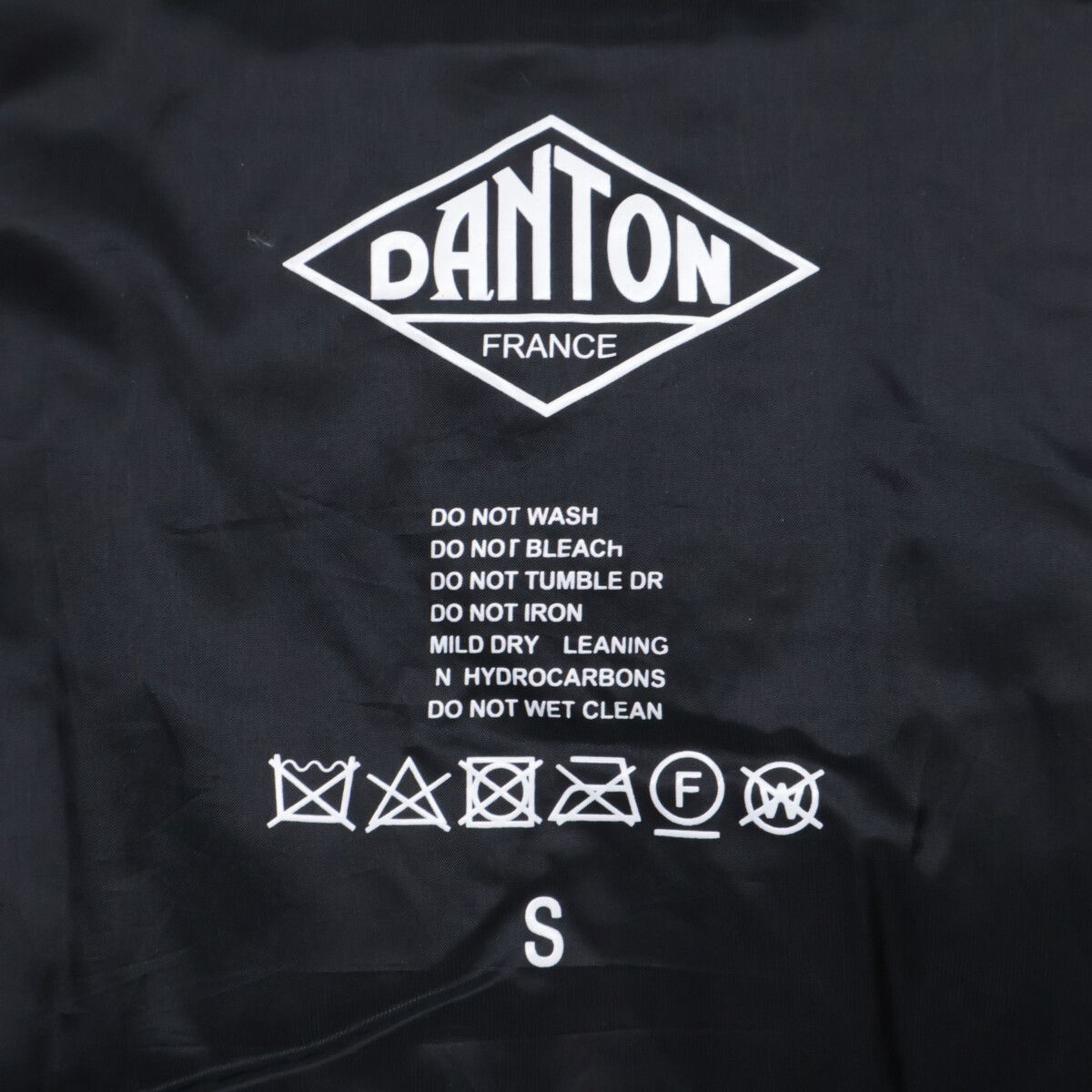 DANTON ダントン DT-A0191NPS ﾌﾞﾗｯｸ ﾌｰﾄﾞ付き ｽｸｴｱｷﾙﾄ Aﾗｲﾝ ﾀﾞｳﾝｼﾞｬｹｯﾄ 