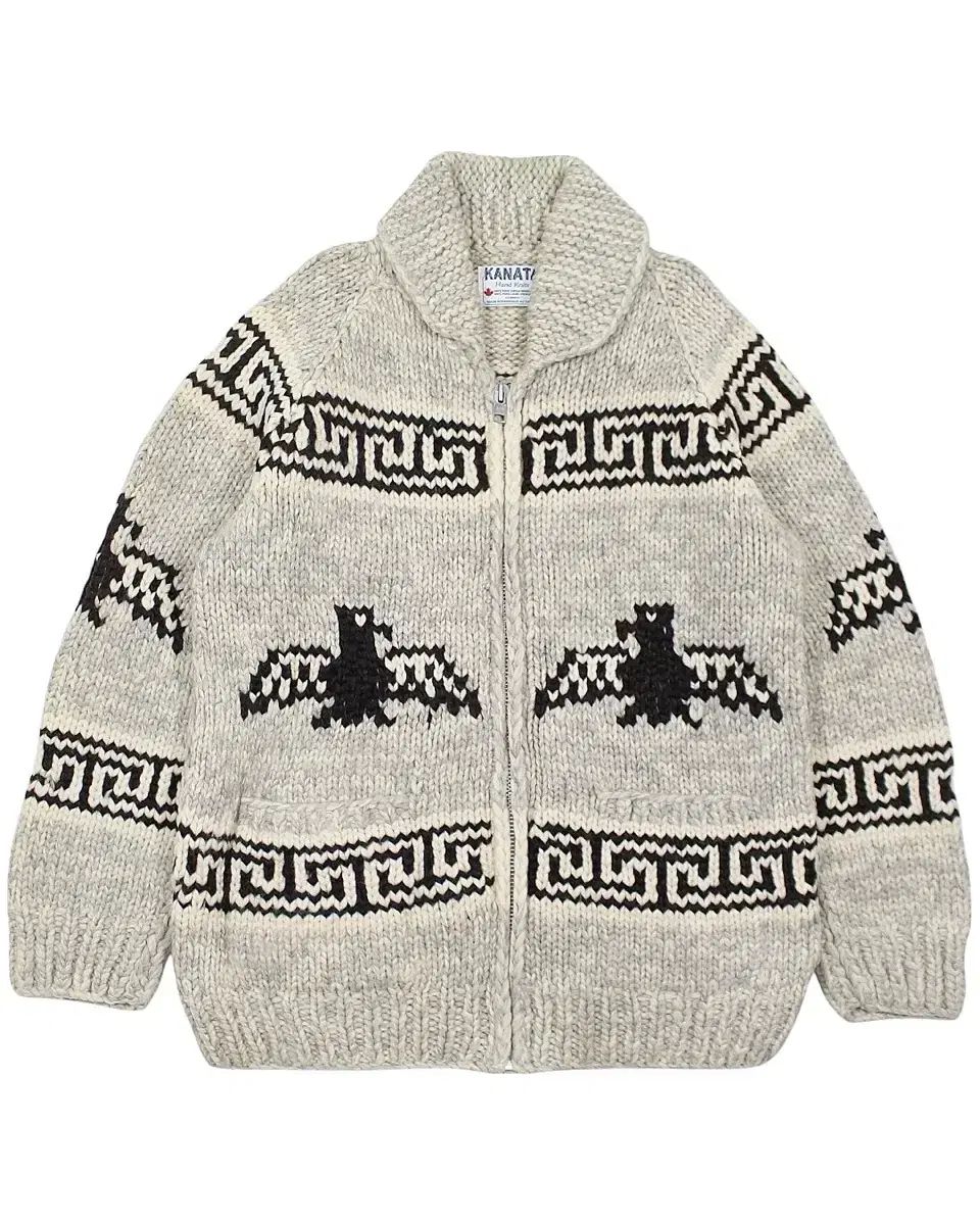 深海 奏太 BIRD ジップアップ カウチン セーター サンダー カナダ