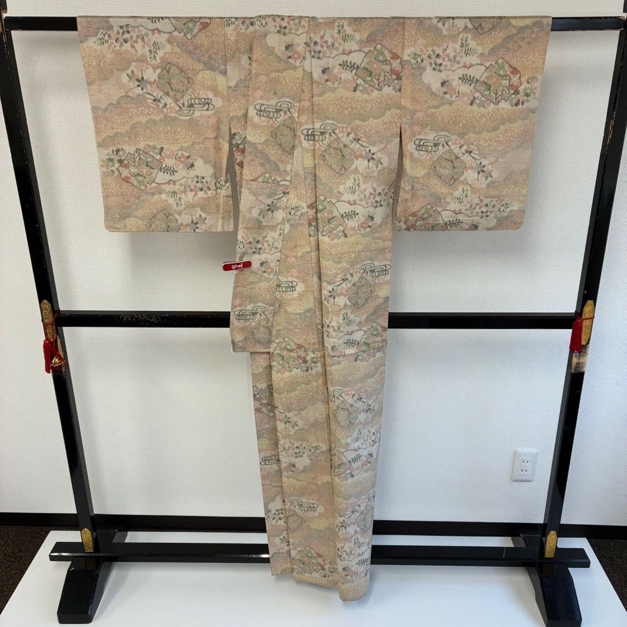紬 単衣 総柄 素敵な絣柄 正絹 着物 MK-2852 - メルカリ
