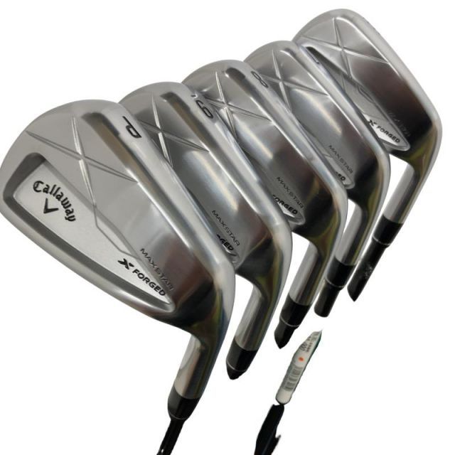 キャロウェイ X FORGED MAX STAR 2025 5 S アイアンセット IR 特注シャフト フレックスR メンズ 男性用 右利き 右用 Bランク ゴルフクラブ